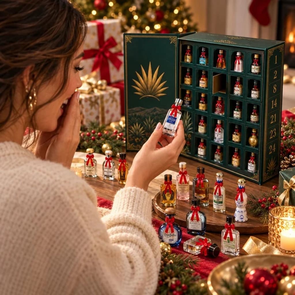 Mini Tequila Bottle Advent Box
