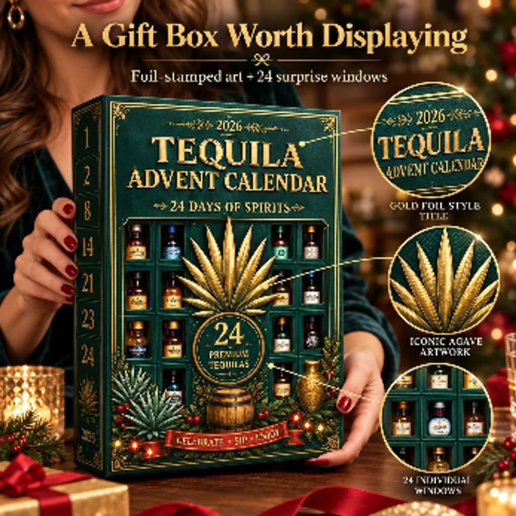 Mini Tequila Bottle Advent Box