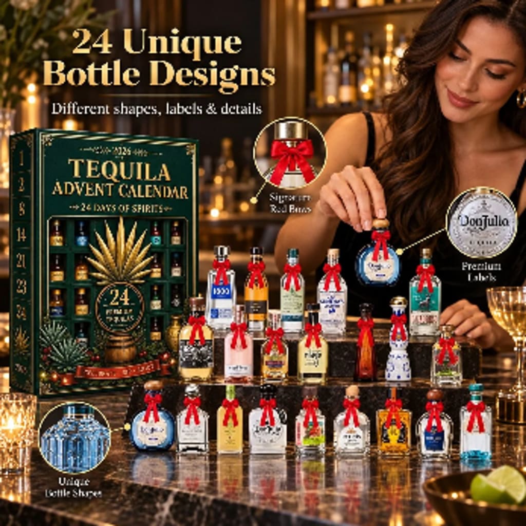 Mini Tequila Bottle Advent Box