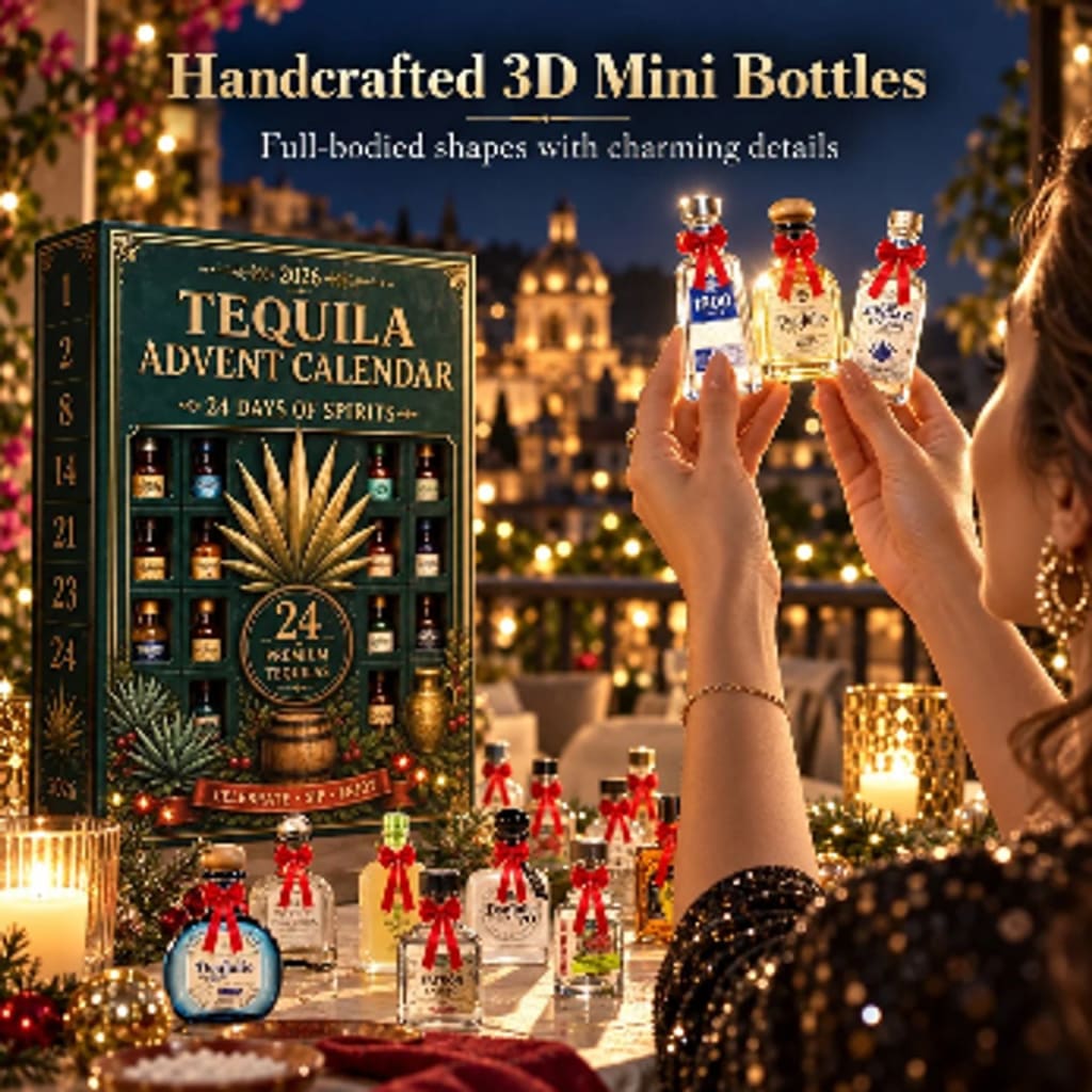 Mini Tequila Bottle Advent Box